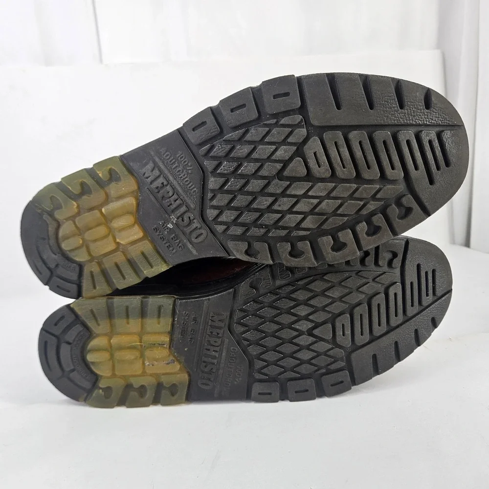 Mephisto Dribbler Runoff Air Mens Leather‎ Lace Up Casual Walking Shoes Brown 10